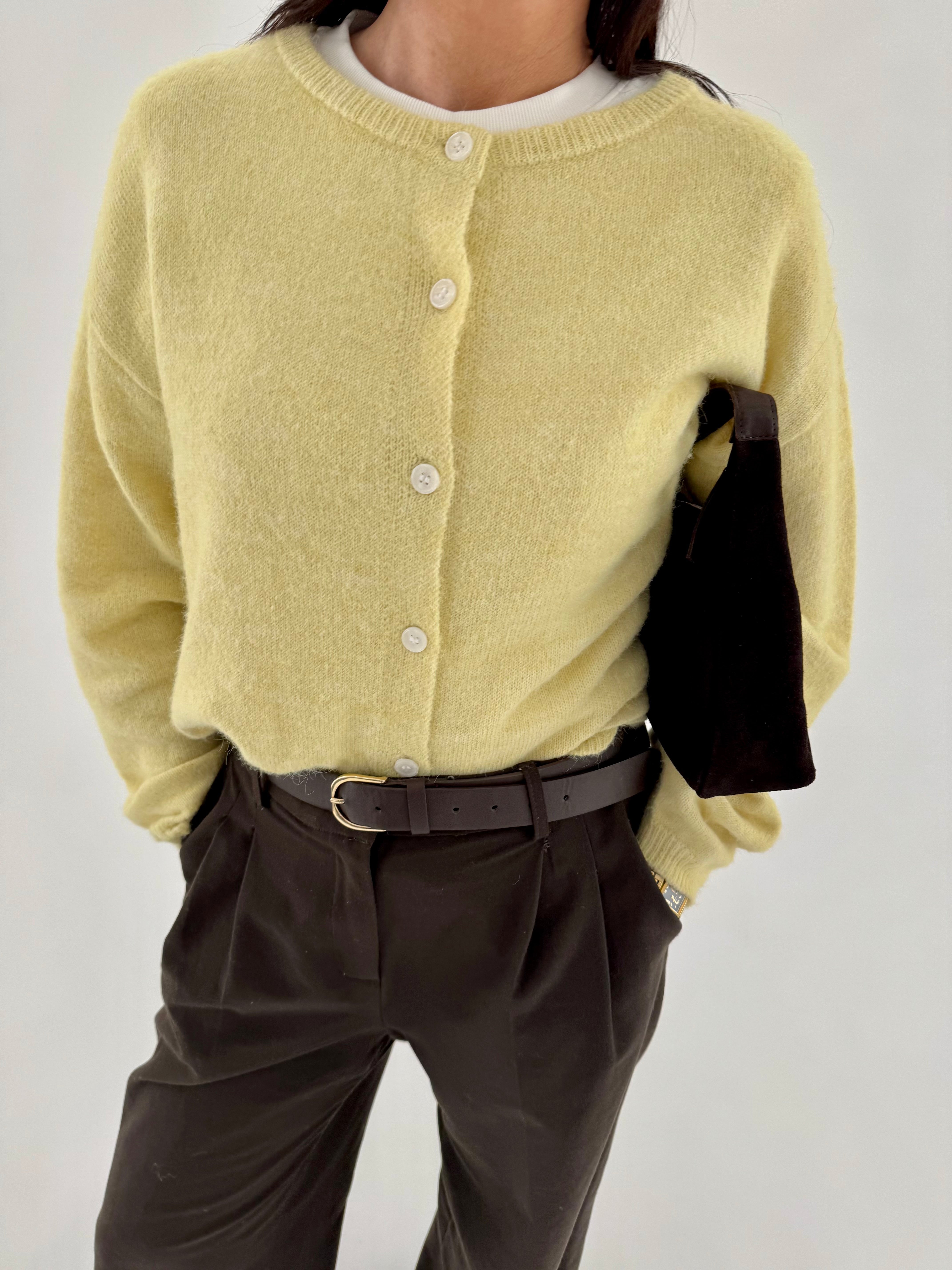 VMHOPE Knit Cardigan - Pale Banana